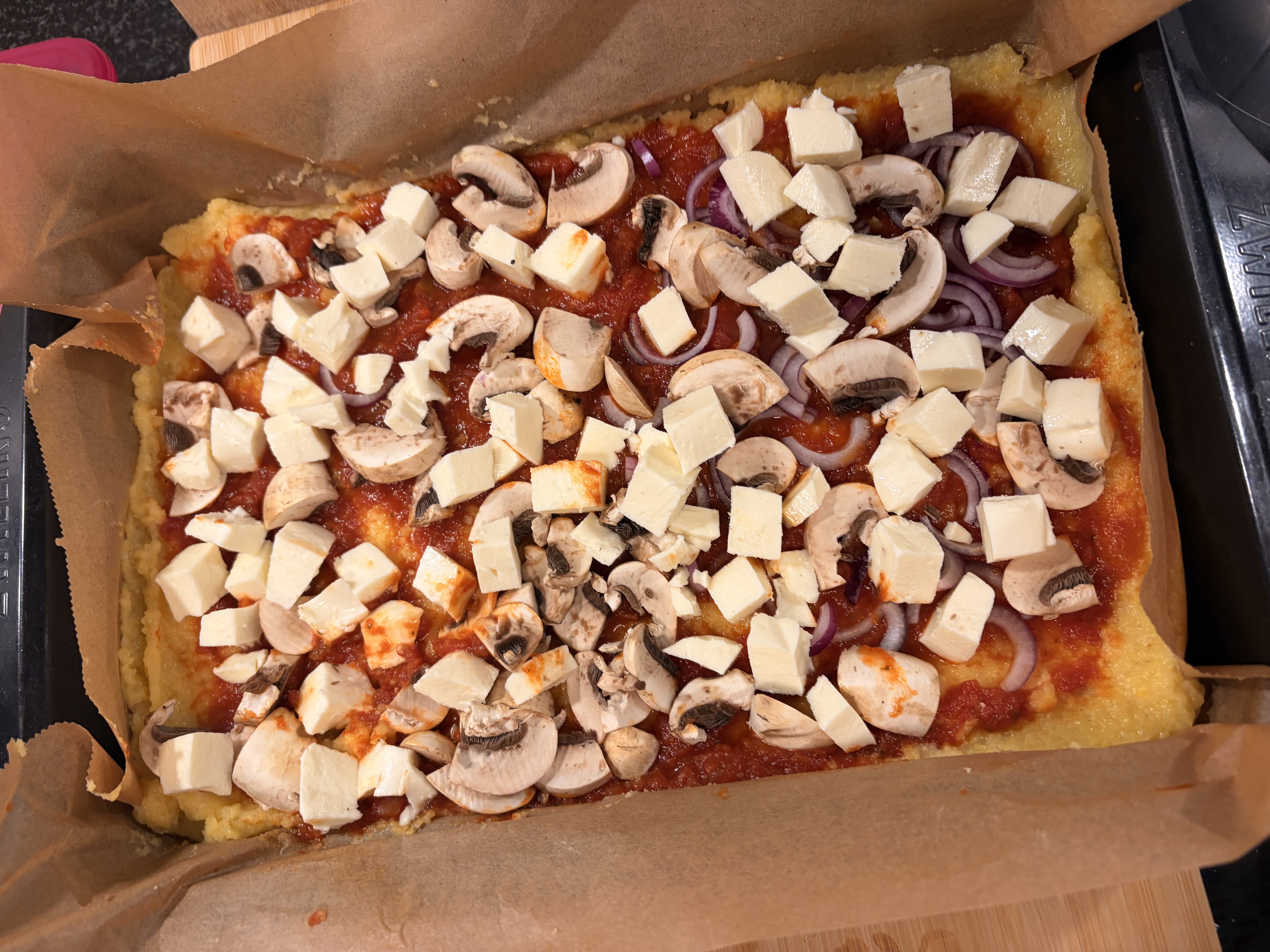 Polenta-Pizza